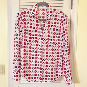 Valentines Day Hugs & Kisses Portofino Shirt